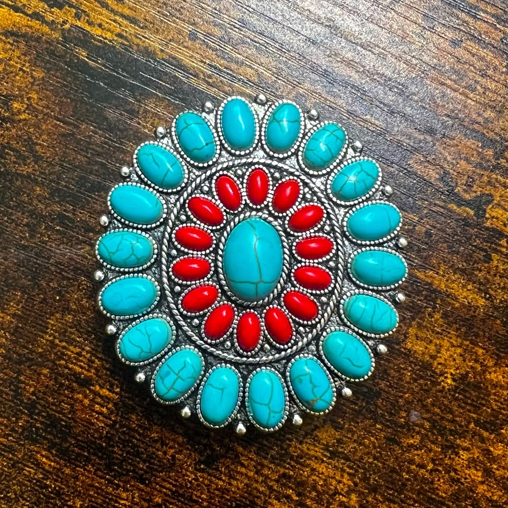 Turquoise style pop socket